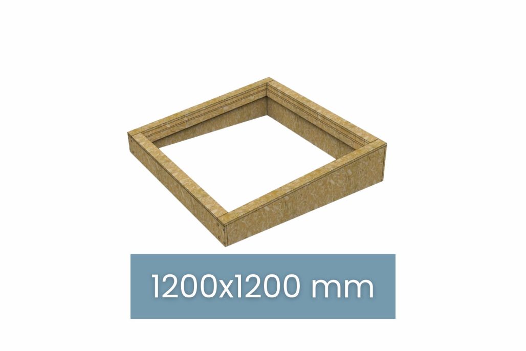 OSB Insulated Upstand 1200 x 1200 mm (for Flat Roof) - Image 1