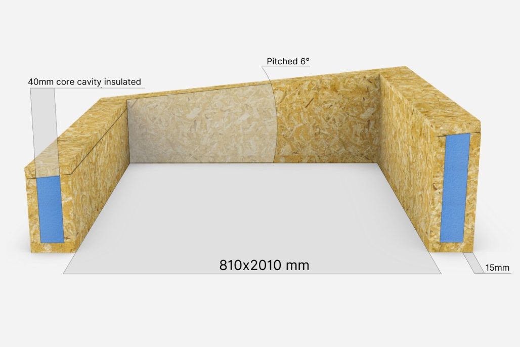 OSB Insulated Upstand 800 x 2000 mm (for Flat Roof) - Image 3