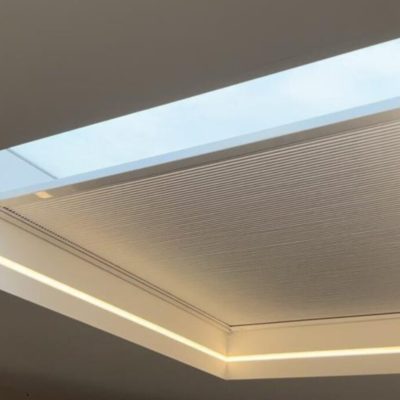 - 1 x oversized blind to fit into a tight recess 2192 mm W x 2772 mm as drawn by the customer below:   - Black frame 9005 - Black fabric from the underside/ White fabric on the upper side - Hardwired on remote  Sub- total: £1, 935.00 plus VAT VAT: £387.00  Total: £2, 322.00 including VAT  Please note the custom made blinds are NOT returnable/ refundable, all details should be checked and approved by the customer before order.