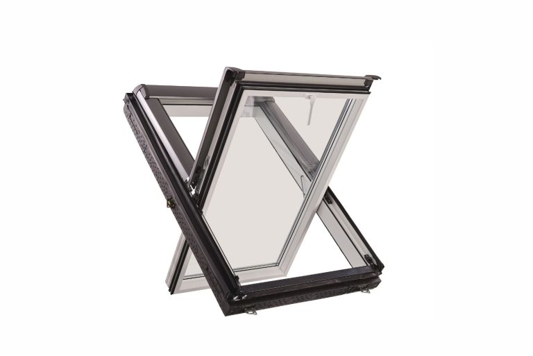Pitched Window Frame Roto Pitched Roof Window Center-Pivot 74 x 140 cm PVC