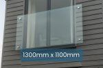 Juliet Balcony System with Glass Adapters 1300 х 1100 mm