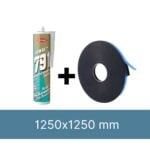 Installation kit for 1 x square roof lantern 1250 x 1250 mm