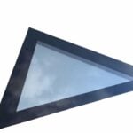 Frameless Triangular Skylight 1000 x 1000 mm, Frameless Triple Glazed, UV 0.9